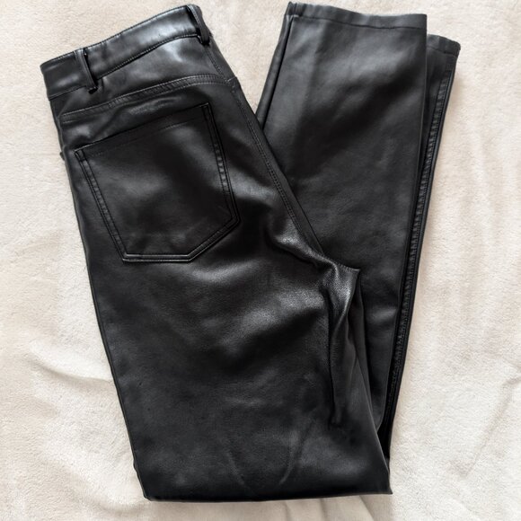 3/$30 Faux Leather boot cut pants - Picture 1 of 8